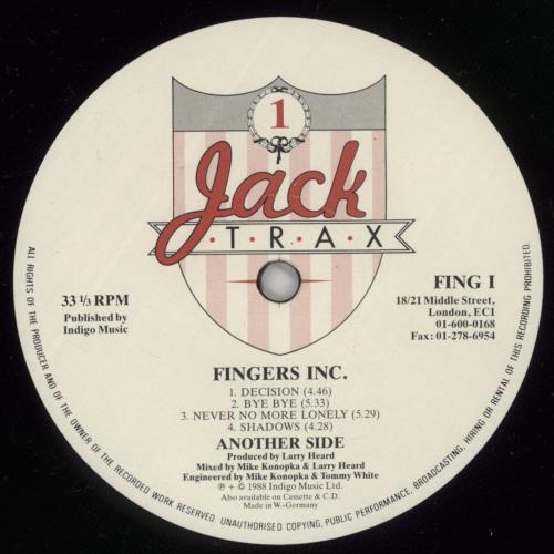 Fingers Inc. Another Side 2-LP vinyl record set (Double LP Album) UK FJN2LAN877003