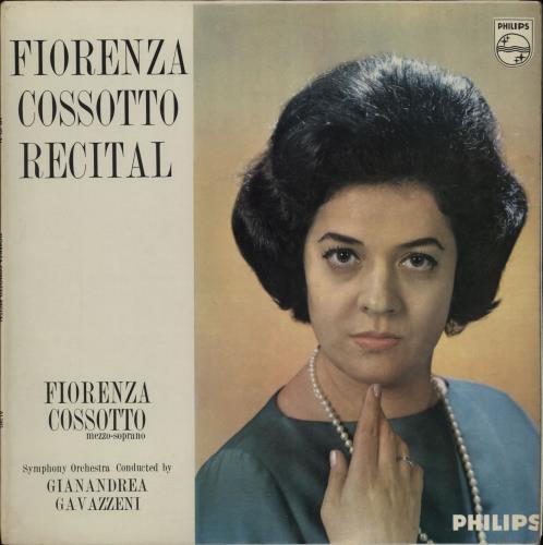Fiorenza Cossotto Fiorenza Cossotto Recital vinyl LP album (LP record) UK 3J8LPFI764810