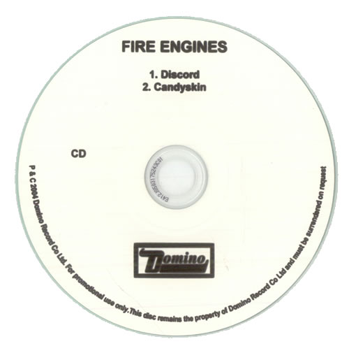 Fire Engines Discord CD-R acetate UK FIRCRDI517257