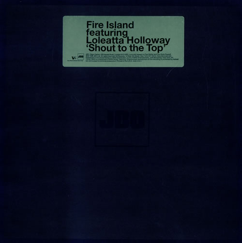 Fire Island Shout To The Top 12" vinyl single (12 inch record / Maxi-single) US FC012SH485065