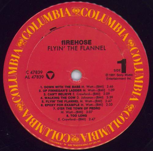 Firehose Flyin' The Flannel vinyl LP album (LP record) US FC5LPFL829436