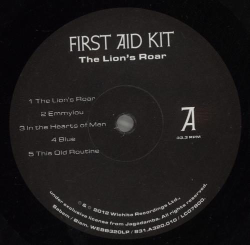First Aid Kit The Lion's Roar vinyl LP album (LP record) UK FI7LPTH620036