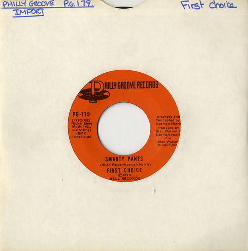 First Choice Smarty Pants 7" vinyl single (7 inch record / 45) US FCH07SM558965