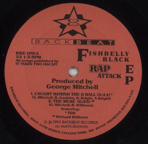 Fishbelly Black Rap Attack EP 12" vinyl single (12 inch record / Maxi-single) US 8O712RA854051