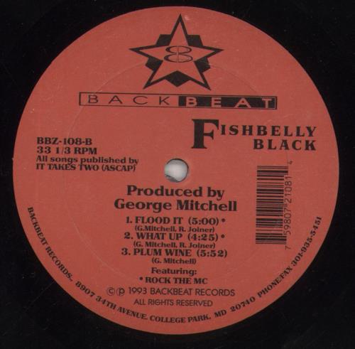 Fishbelly Black Rap Attack EP 12" vinyl single (12 inch record / Maxi-single) US 8O712RA854051