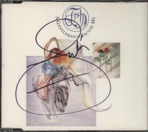 Fish A Gentleman's Excuse Me - Autographed CD single (CD5 / 5") UK FISC5AG856237