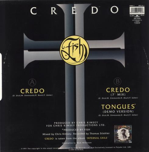 Fish Credo 12" vinyl single (12 inch record / Maxi-single) UK FIS12CR19964