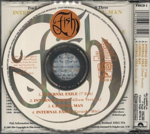 Fish Internal Exile - Autographed CD single (CD5 / 5") German FISC5IN856238