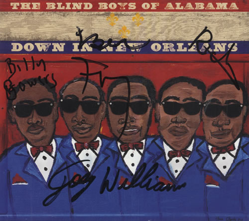 Five Blind Boys Down In New Orleans - Autographed CD album (CDLP) US FJ-CDDO468687