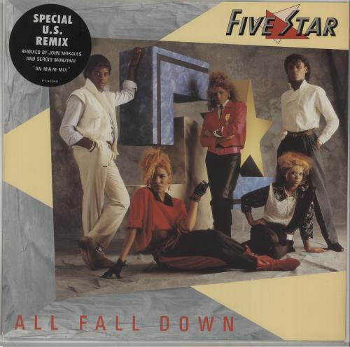 Five Star All Fall Down - Hype Sticker 12" vinyl single (12 inch record / Maxi-single) UK FIV12AL660354