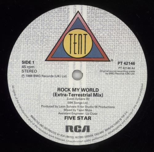 Five Star Rock My World 12" vinyl single (12 inch record / Maxi-single) UK FIV12RO187550
