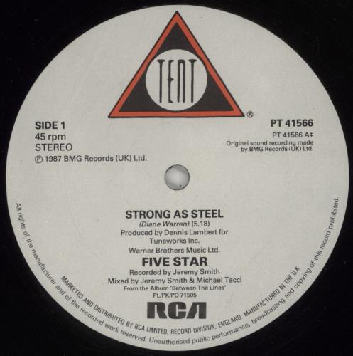 Five Star Strong As Steel 12" vinyl single (12 inch record / Maxi-single) UK FIV12ST567385