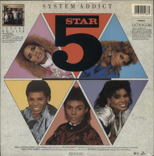 Five Star System Addict 12" vinyl single (12 inch record / Maxi-single) UK FIV12SY55927