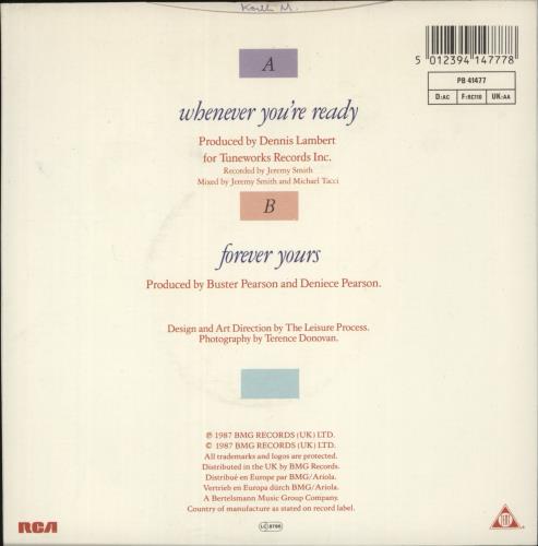 Five Star Whenever You're Ready 7" vinyl single (7 inch record / 45) UK FIV07WH299068