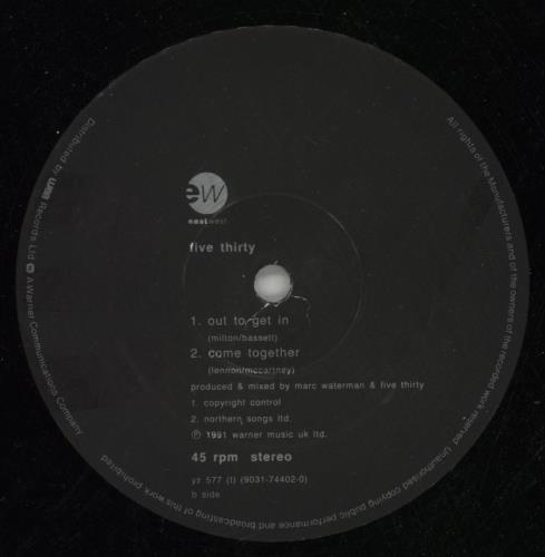 Five Thirty 13th Disciple + Insert 12" vinyl single (12 inch record / Maxi-single) UK FTH12TH78649