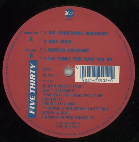 Five Thirty Air Conditioned Nightmare 12" vinyl single (12 inch record / Maxi-single) UK FTH12AI78648