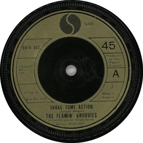 Flamin' Groovies Shake Some Action - gold injection 7" vinyl single (7 inch record / 45) UK FLA07SH766521