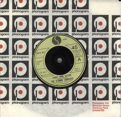 Flamin' Groovies Shake Some Action - Yellow Injection 7" vinyl single (7 inch record / 45) UK FLA07SH643023