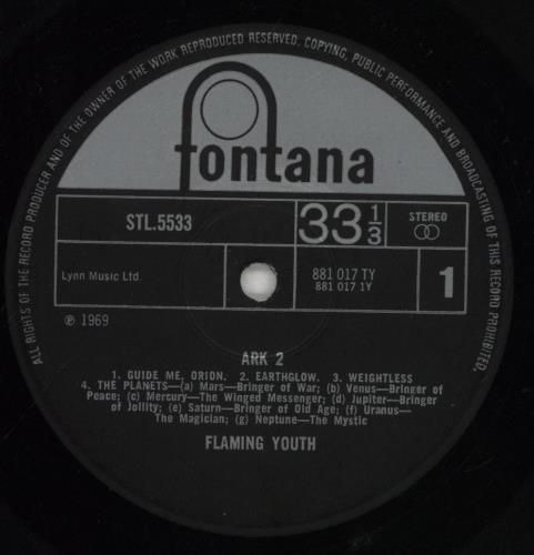 Flaming Youth Ark 2 - VG vinyl LP album (LP record) UK FYHLPAR855111