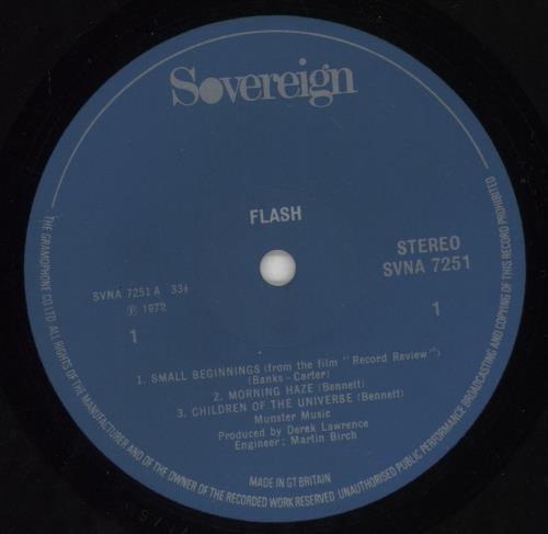 Flash (70s) Flash vinyl LP album (LP record) UK F-SLPFL884345