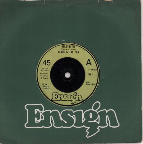 Flash And The Pan Hey, St Peter 7" vinyl single (7 inch record / 45) UK FHN07HE670250