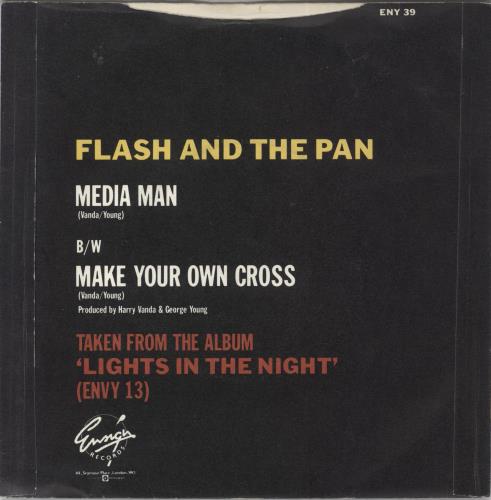 Flash And The Pan Media Man 7" vinyl single (7 inch record / 45) UK FHN07ME825066