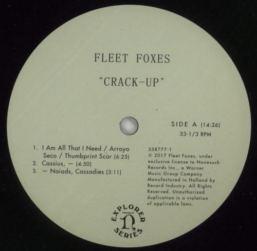 Fleet Foxes Crack-Up 2-LP vinyl record set (Double LP Album) UK FFX2LCR729451