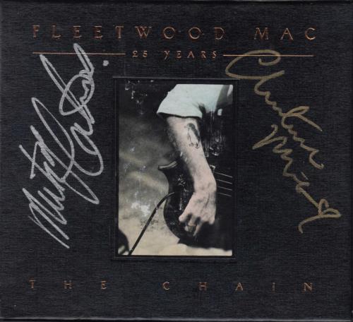 Fleetwood Mac 25 Years The Chain - Autographed CD Album Box Set UK MACDXYE12450