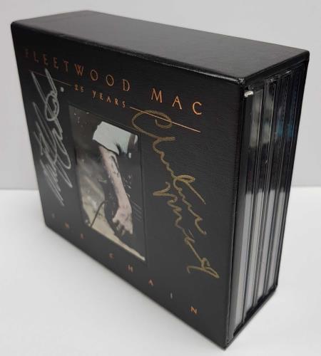 Fleetwood Mac 25 Years The Chain - Autographed CD Album Box Set UK MACDXYE12450