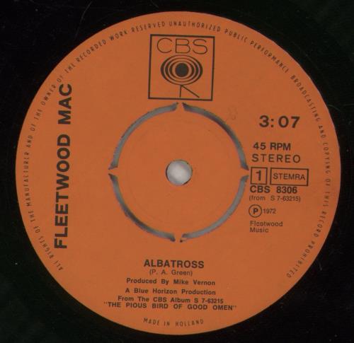 Fleetwood Mac Albatross - P/s 7" vinyl single (7 inch record / 45) Dutch MAC07AL885309