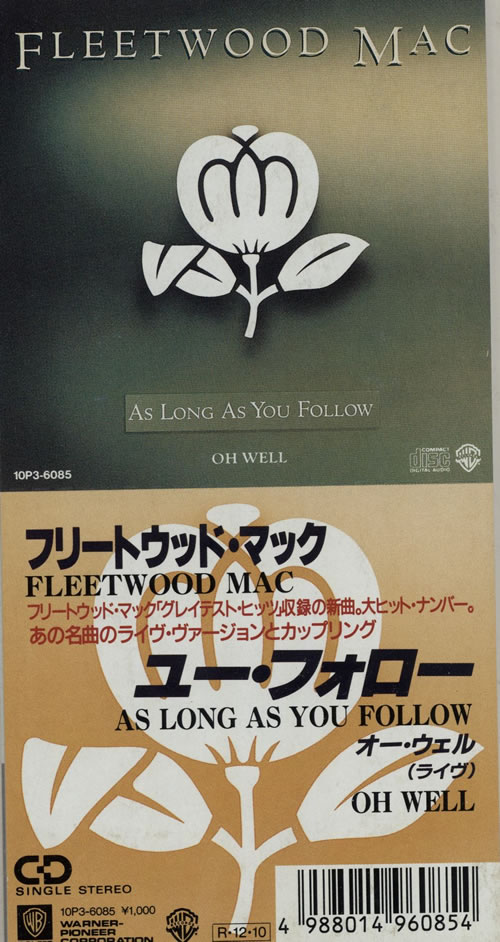 Fleetwood Mac As Long As You Follow 3" CD single (CD3) Japanese MACC3AS132143