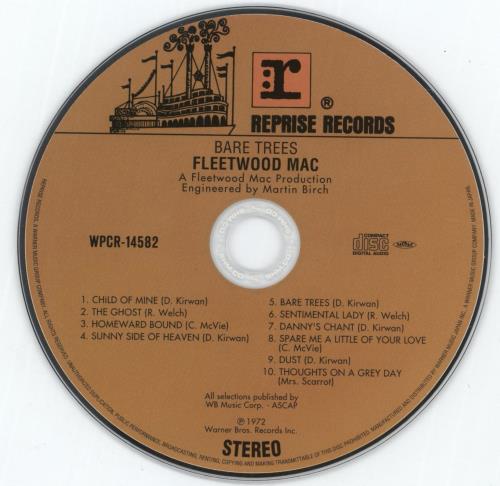 Fleetwood Mac Bare Trees SHM CD Japanese MACHMBA637221