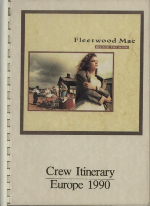 Fleetwood Mac Behind The Mask - Europe 1990 Itinerary UK MACITBE613896