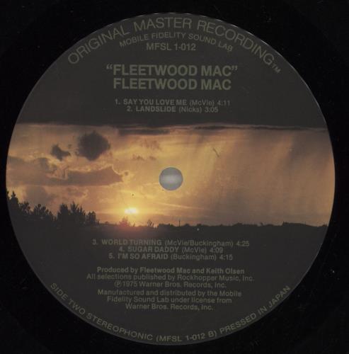 Fleetwood Mac Fleetwood Mac - EX vinyl LP album (LP record) US MACLPFL780106