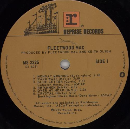 Fleetwood Mac Fleetwood Mac - Stickered shrink - VG vinyl LP album (LP record) US MACLPFL763544