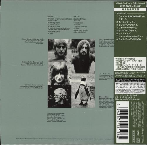 Fleetwood Mac Future Games SHM CD Japanese MACHMFU637219