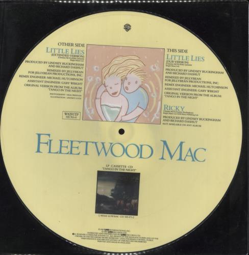 Fleetwood Mac Little Lies 12" vinyl picture disc (12 inch picture record) UK MAC2PLI714739