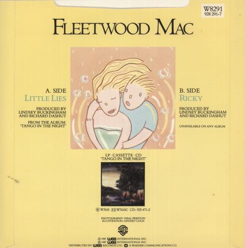 Fleetwood Mac Little Lies 7" vinyl single (7 inch record / 45) UK MAC07LI866532