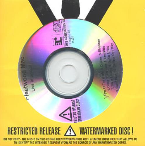 Fleetwood Mac Live In Boston CD-R acetate US MACCRLI309596