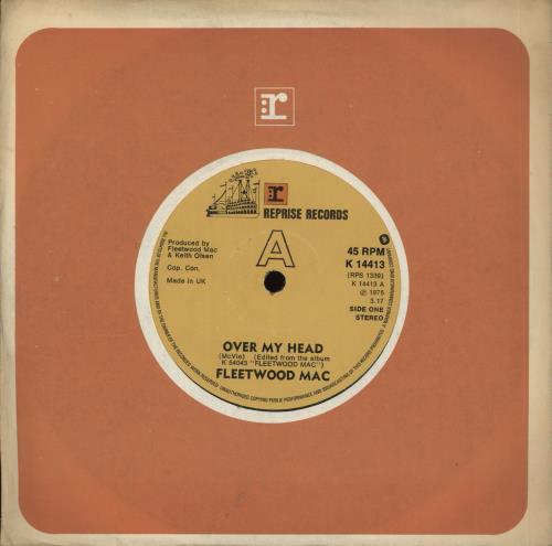 Fleetwood Mac Over My Head 7" vinyl single (7 inch record / 45) UK MAC07OV701548
