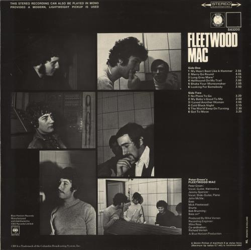 Fleetwood Mac Peter Green's Fleetwood Mac vinyl LP album (LP record) UK MACLPPE780117