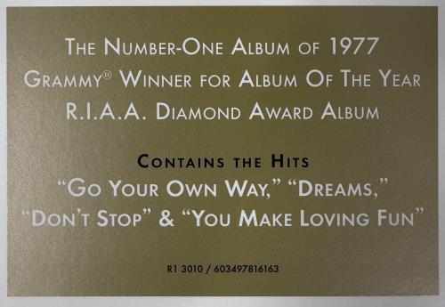 Fleetwood Mac Rumours - Black Vinyl + Gold Hype Sticker - Sealed vinyl LP album (LP record) UK MACLPRU873182