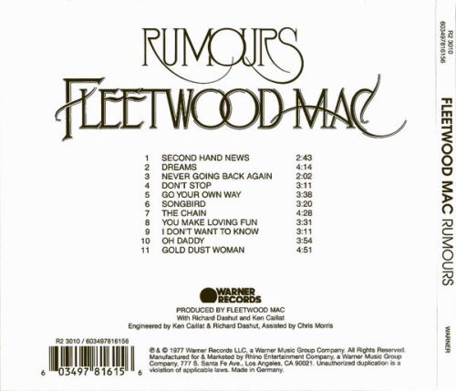 Fleetwood Mac Rumours - CD Edition + Gold Hype Sticker - Sealed CD album (CDLP) UK MACCDRU881017