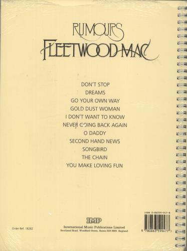 Fleetwood Mac Rumours - Off The Record - Shrink book UK MACBKRU875999