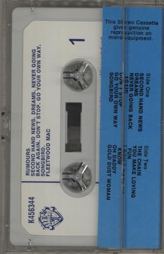 Fleetwood Mac Rumours cassette album UK MACCLRU525433