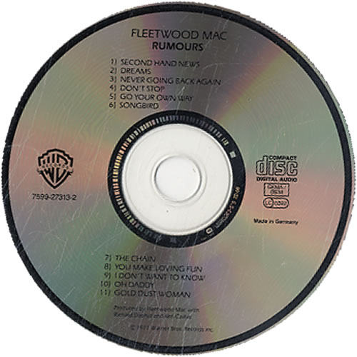 Fleetwood Mac Rumours CD album (CDLP) German MACCDRU607200