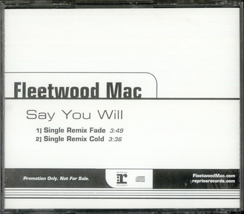 Fleetwood Mac Say You Will CD single (CD5 / 5") US MACC5SA251385