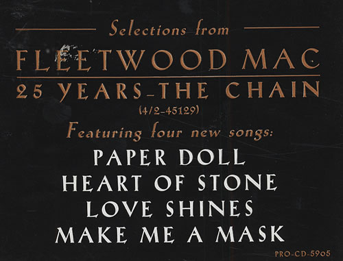Fleetwood Mac Selections From... CD album (CDLP) US MACCDSE38340