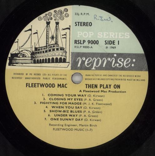 Fleetwood Mac Then Play On - 1st - Misaligned Cover vinyl LP album (LP record) UK MACLPTH869578