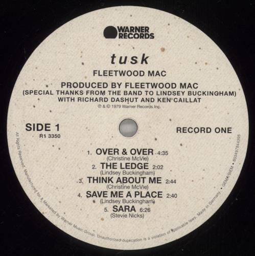 Fleetwood Mac Tusk - 140gm Vinyl 2-LP vinyl record set (Double LP Album) German MAC2LTU877637